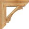 Ekena Millwork Imperial Slat Rough Sawn Bracket w/ Offset Brace, Western Red Cedar, 8"W x 28"D x 28"H BKT0806X28X28IMP06RWR - alternate 3